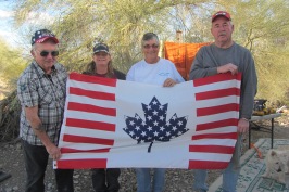 "Friends" flag, given to Roy by some Colorado friends